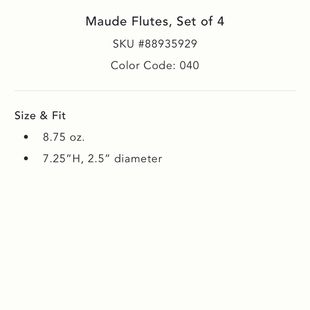 Maude Glass Flutes - Picture 6 of 11
